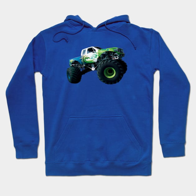 Monster Truck Lover Hoodie by digitaldoodlers